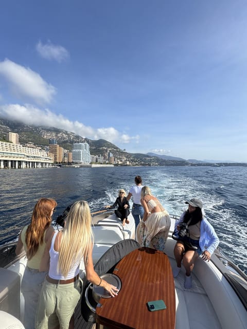 Crew and talent on a tender heading out to a shoot