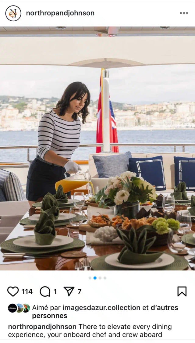 Vertical social media content shot on board a superyacht, 10 of 10