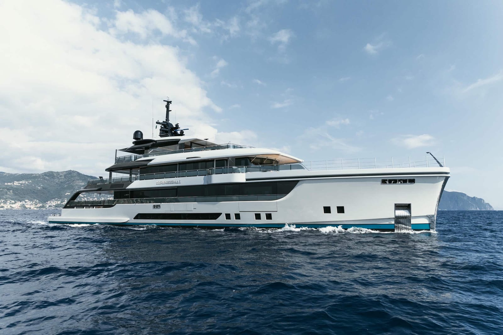 Superyacht profile at sea