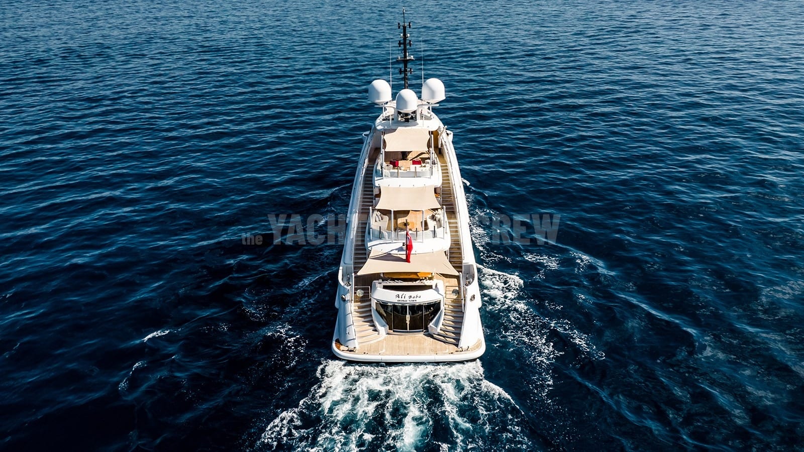 Ali Baba — superyacht aerial drone view, photo 3