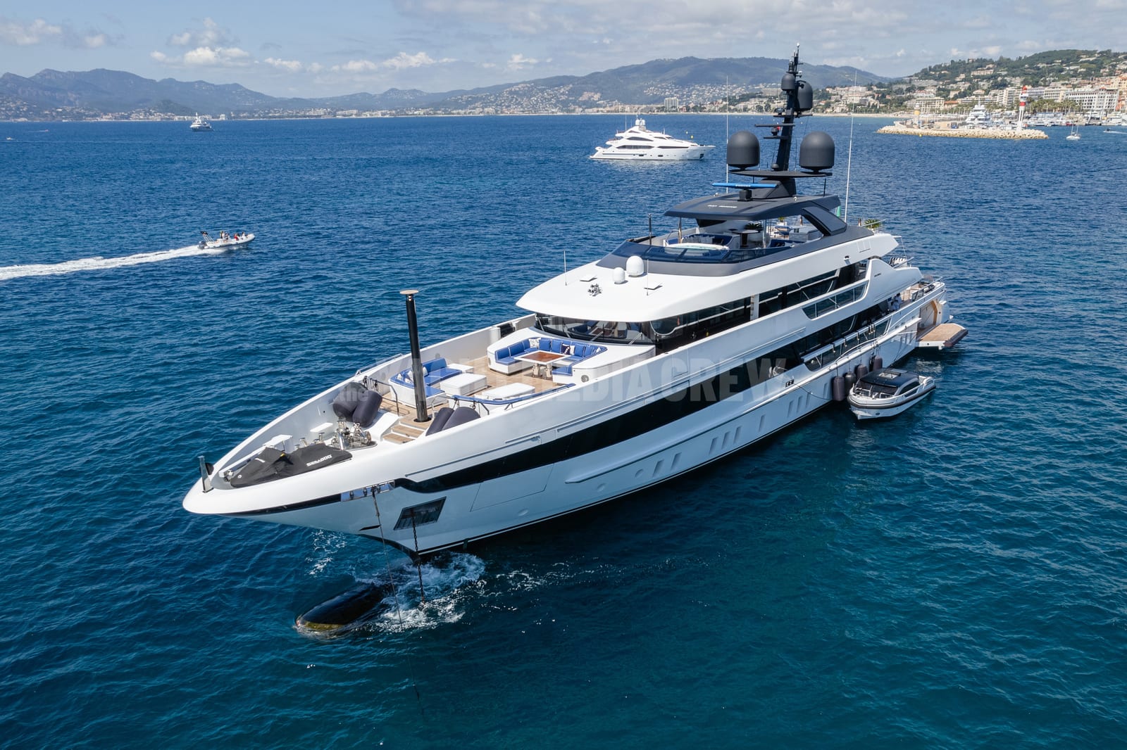 Alulim — superyacht aerial drone view, photo 1