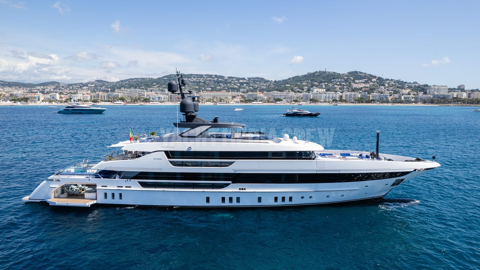 Alulim — superyacht aerial drone view, photo 5