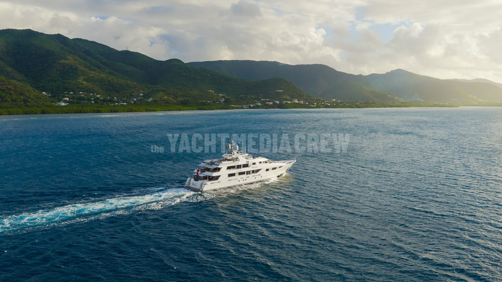 CHASING DAYLIGHT — superyacht aerial drone view, photo 12