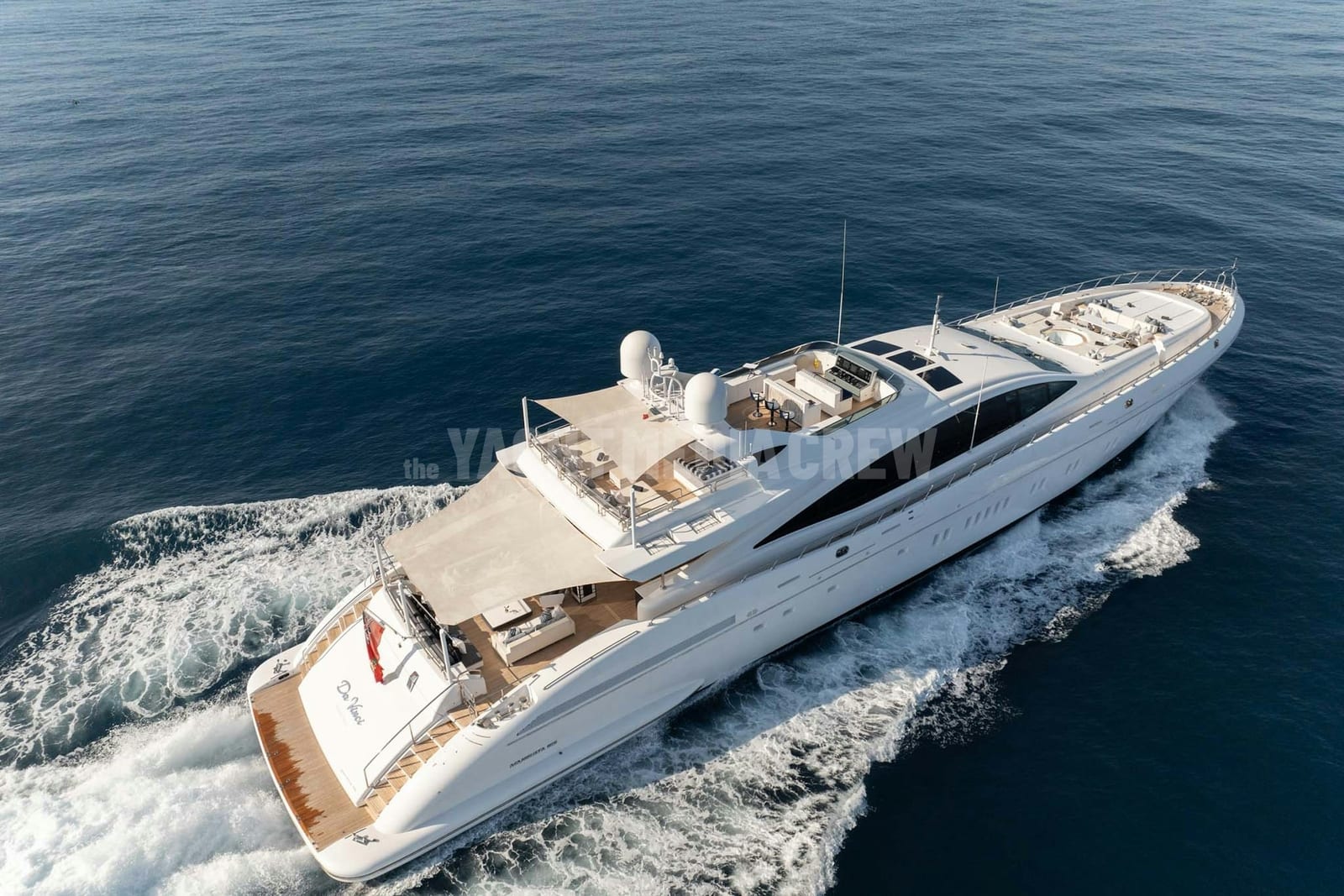 Da Vinci — superyacht aerial drone view, photo 7