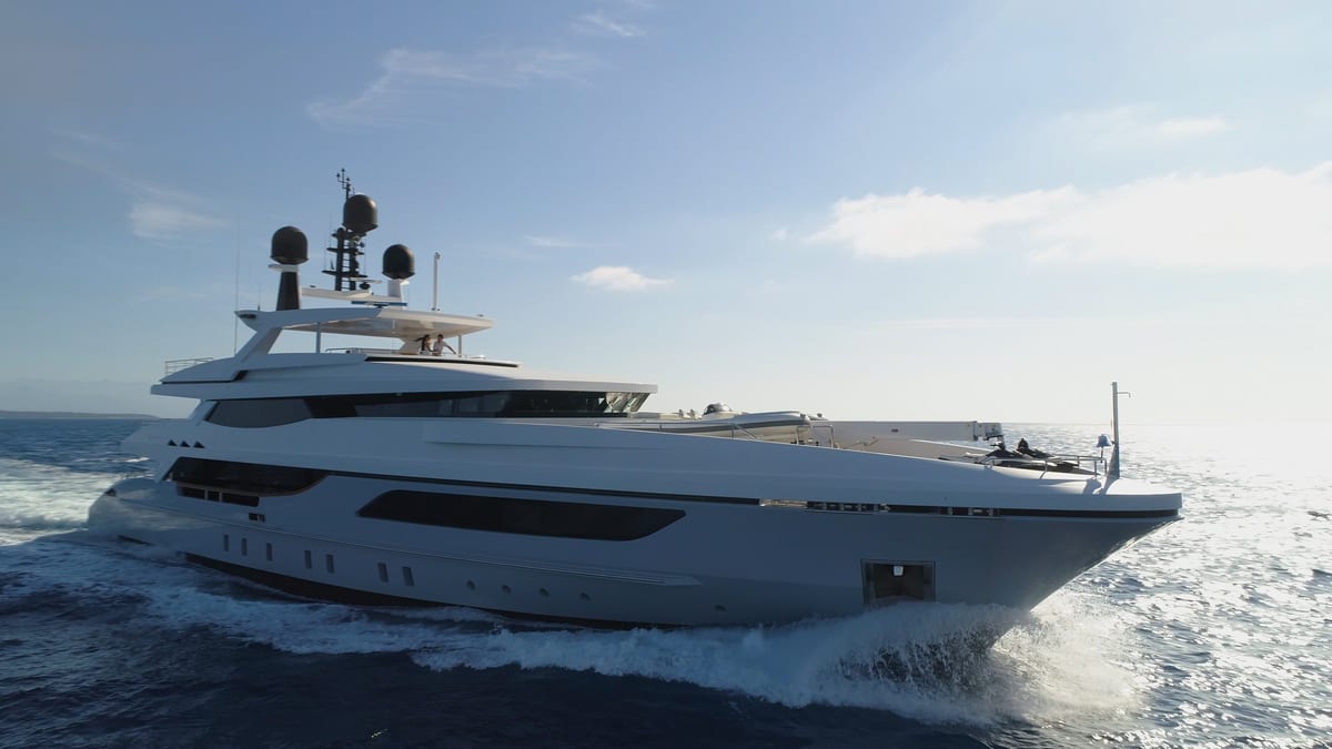 Medially — superyacht photographed by Yacht Media Crew