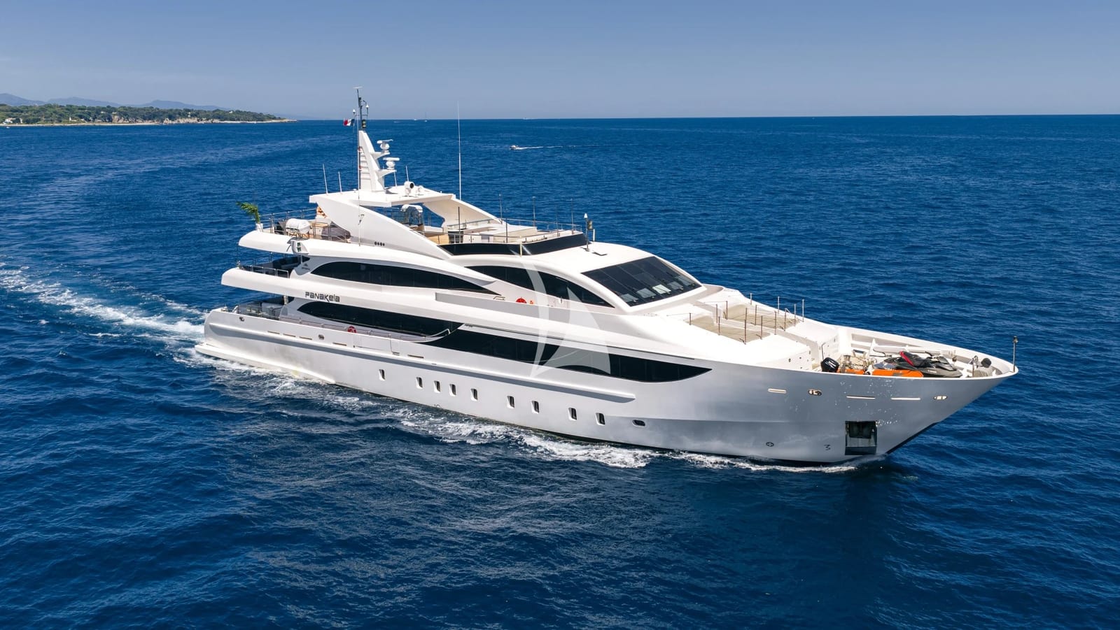 Panakeia — superyacht aerial drone view, photo 1