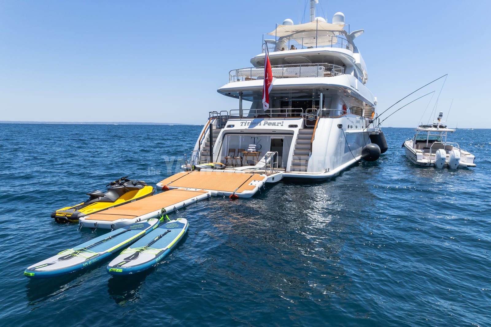Titian Pearl — superyacht aerial drone view, photo 10
